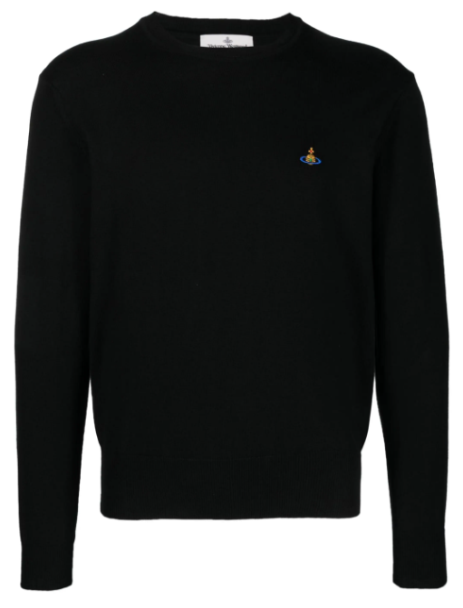 VIVIENNE WESTWOOD MAN 라운드 넥 블랙